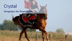  Presentation with fancy dress - Slides consisting of  background and a  colored foreground