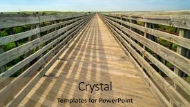  Presentation with cowboy - Slide deck having horse trails - multi-use recreational cowboy trail background and a coral colored foreground