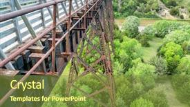  Presentation with cowboy - Slide set featuring horse trails - multi-use recreational cowboy trail background and a tawny brown colored foreground