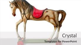  Presentation with wooden toy - Amazing presentation theme having horse wooden colorful toy backdrop and a white colored foreground