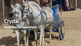  Presentation with roman army - Presentation theme with horses and chariots of roman background and a  colored foreground