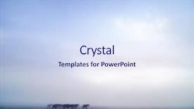  Presentation with foggy - Amazing PPT theme having horses on a foggy day in winter on the prairie contains noise at full size backdrop and a sky blue colored foreground