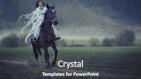  Presentation with horse riding - Cool new slides with horses run - sensual young beauty riding backdrop and a dark gray colored foreground