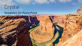  Presentation with arizona horseshoe bend colorado river - Amazing slides having horseshoe-bend-is-a-beautiful backdrop and a light blue colored foreground