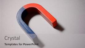  Presentation with magnet - Audience pleasing presentation consisting of horseshoe-magnet-on-a-gray backdrop and a light gray colored foreground