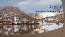  Presentation with boating - Audience pleasing PPT layouts consisting of horsetooth-reservoir-in-early-winter backdrop and a light blue colored foreground