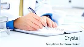  Presentation with doctor office - Audience pleasing slide deck consisting of black and white football backdrop and a tawny brown colored foreground