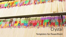  Presentation with administration - Cool new presentation theme with beautiful boho style girl in a long dress street fashion backdrop and a tawny brown colored foreground