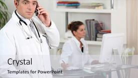  Presentation with clinic - PPT layouts with abstract sabre fencers in action crystal ice effect background and a ocean colored foreground