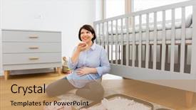  Presentation with pregnant woman - Amazing slide deck having hospital and using voice command backdrop and a coral colored foreground