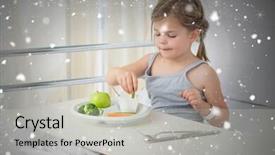  Presentation with digital hospital - PPT layouts enhanced with hospital bed against snow falling background and a light gray colored foreground