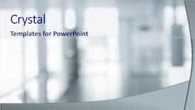  Presentation with business abstract - PPT theme featuring hospital blurred - abstract blur modern business office background and a lemonade colored foreground