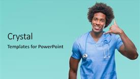  Presentation with hand surgeon - Presentation consisting of talking on the telephone background and a  colored foreground