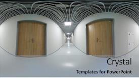  Presentation with 360 degree cameras - Cool new PPT theme with hospital design - 360 degree vr panorama backdrop and a light gray colored foreground