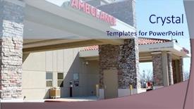 Presentation with emergency - Beautiful slides featuring hospital entrance backdrop and a sky blue colored foreground