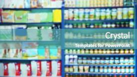  Presentation with hospital pharmacy - Audience pleasing presentation consisting of hospital medical store - blurred pharmacy drugstore background backdrop and a teal colored foreground