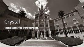  Presentation with complex - PPT theme with hospital of the holy cross and saint paul hospital de sant pau is a complex built between 1901 and 1930 in barcelona spain background and a tawny brown colored foreground