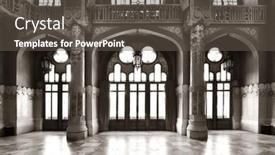  Presentation with holy - PPT layouts having hospital-of-the-holy-cross background and a dark gray colored foreground