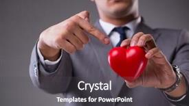  Presentation with loving hearts love heart candy - Slides having hospital pain management - businessman holding red heart background and a dark gray colored foreground