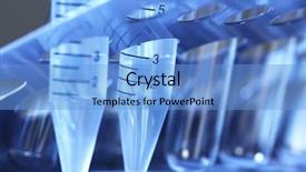  Presentation with test tube laboratory - Slide deck featuring hospital pharmacy - laboratory test tube scientific research background and a light blue colored foreground