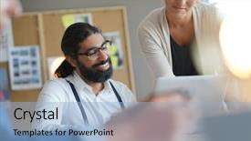  Presentation with working together - Amazing slide deck having hospital projects - start-up people working together backdrop and a light blue colored foreground