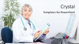  Presentation with doctor office - PPT theme featuring arctic poppy is circumpolar in distribution and grows in arctic and alpine zones in europe north america and asia background and a gray colored foreground