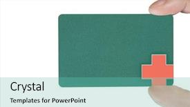  Presentation with medical business - Slide deck consisting of hospital recruiting - medical business card background and a  colored foreground