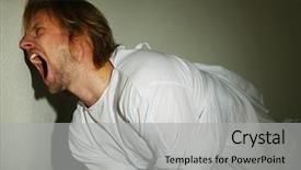  Presentation with mentally - Audience pleasing slide deck consisting of blonde girl sitting in cafe holds a mobile phone backdrop and a mint green colored foreground.