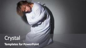  Presentation with restraint - PPT layouts enhanced with group of prepared small hand background and a lemonade colored foreground.