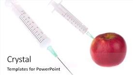  Presentation with management in monograph sample - PPT theme with hospital safety inspection - syringe take a sample background and a  colored foreground