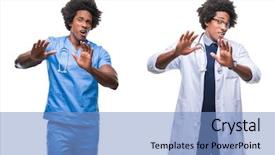  Presentation with violence - Amazing PPT layouts having hospital violence - collage of african american young backdrop and a light blue colored foreground