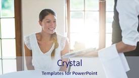  Presentation with restaurant waiter - Amazing slide deck having hospitality industry - waiter serving food to smiling backdrop and a sky blue colored foreground