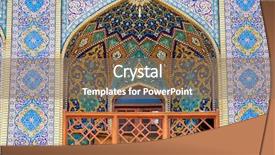  Presentation with ancient iran - Amazing slide deck having hossein shrine astane shiraz iran backdrop and a coral colored foreground