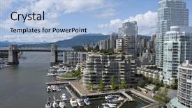  Presentation with vancouver city - Slide set featuring hosting the 2010 winter olympic background and a light blue colored foreground