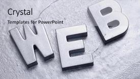  Presentation with web - Cool new presentation theme with hostry leaderships - word web backdrop and a light gray colored foreground