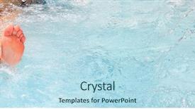  Presentation with feet - Amazing slides having hot - feet in spa backdrop and a light blue colored foreground