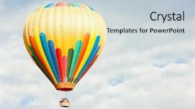  Presentation with air france - Audience pleasing PPT theme consisting of young man carries his girlfriend on his back in the park backdrop and a soft green colored foreground