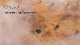  Presentation with balloon - Beautiful slides featuring hot-air-balloon-view backdrop and a coral colored foreground