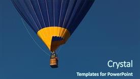  Presentation with hot air balloons - Cool new theme with hot air balloons - freedom backdrop and a  colored foreground