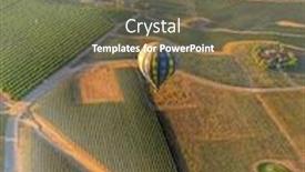  Presentation with hot air balloons - Amazing slides having hot-air-balloons-fly-over backdrop and a coral colored foreground