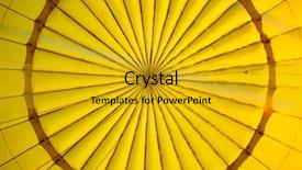  Presentation with hot air balloons - PPT theme consisting of hot air balloons over cappadocia turkey background and a gold colored foreground