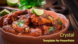  Presentation with chicken - Audience pleasing slide deck consisting of hot-and-spicey-buffalo-chicken backdrop and a tawny brown colored foreground