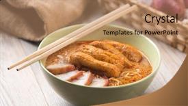  Presentation with curry - Audience pleasing slides consisting of hot and spicy malaysian curry backdrop and a coral colored foreground