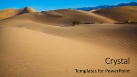  Presentation with autumn morning - Cool new PPT theme with hot autumn in death valley california hot and windy morning in the desert the soft curves of yellow sand dunes backdrop and a yellow colored foreground