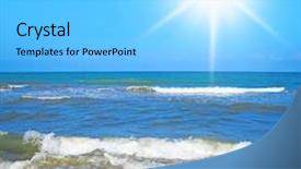  Presentation with vacation visit - Audience pleasing slide deck consisting of hot beach - sands of white idyllic vacation backdrop and a light gray colored foreground