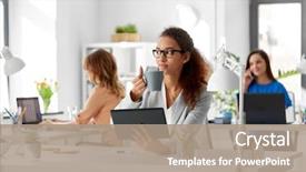  Presentation with african people - Theme having  background and a  colored foreground