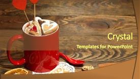  Presentation with valentine - Amazing slides having heart shaped food food - valentine background with fresh delicious backdrop and a coral colored foreground