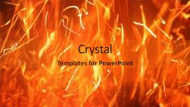 Presentation with orange abstract - Theme having hot blazing fire abstract background background and a gold colored foreground
