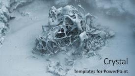  Presentation with mud baths - Colorful presentation theme enhanced with hot boiling mud at fumarole backdrop and a light blue colored foreground