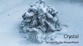  Presentation with kao tom mud - Presentation design enhanced with hot boiling mud at fumarole background and a light blue colored foreground